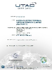 Quality System Certificate : IATF16949 (Vietnam Factory 2)