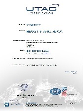 Environment System Certificate : ISO14001 (Mexico Factory)