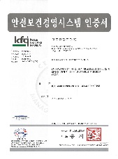 S&H System Certificate : ISO45001 (china factory)