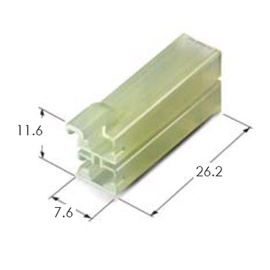 187 P-LOCK 2F HOUSING(P:6.0MM-STOPPER)