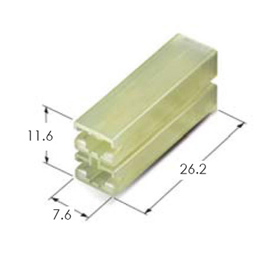 187 P-LOCK 2F HOUSING(P:6.0MM)