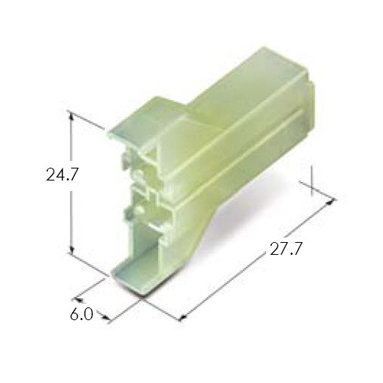 187 P-LOCK 2F HOUSING(P:6.0MM-COVER)