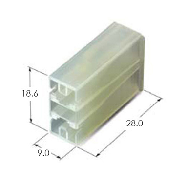 250 P-LOCK 2F HOUSING(P:9.0MM)