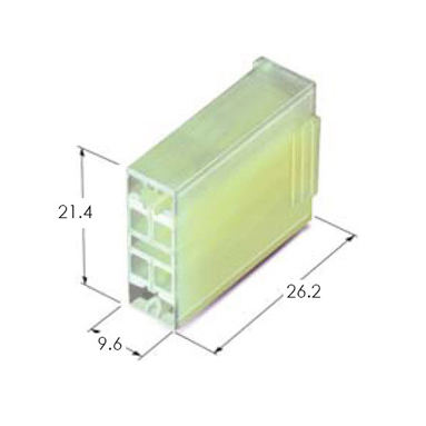 187 P-LOCK 2F HOUSING(P:15MM)