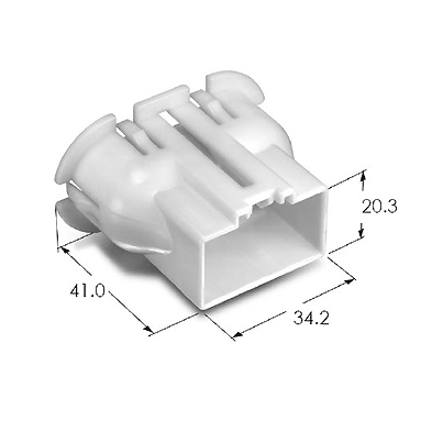 DOOR 14M CONN'T ASSY(187II 2P+090II 12P)