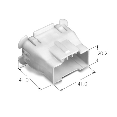 DOOR 16M CONN'T ASSY(187II 4P+090II 12P)