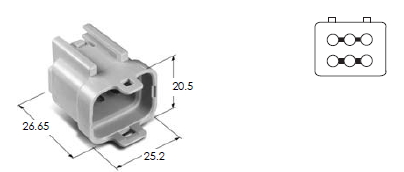 ASC WP JOINT 6M CONN'T ASSY(3+3)