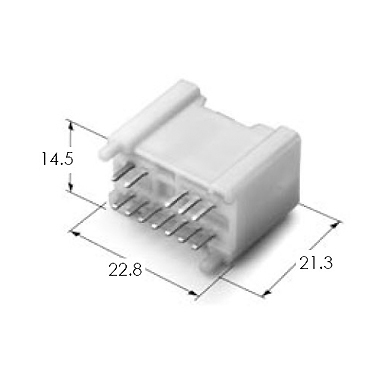 040III 12M PCB CONN'T(VRT)