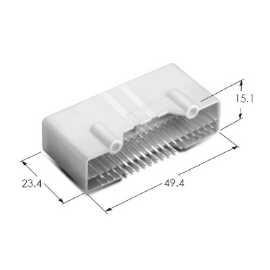 025 40M PCB CONNECTOR (VRT)