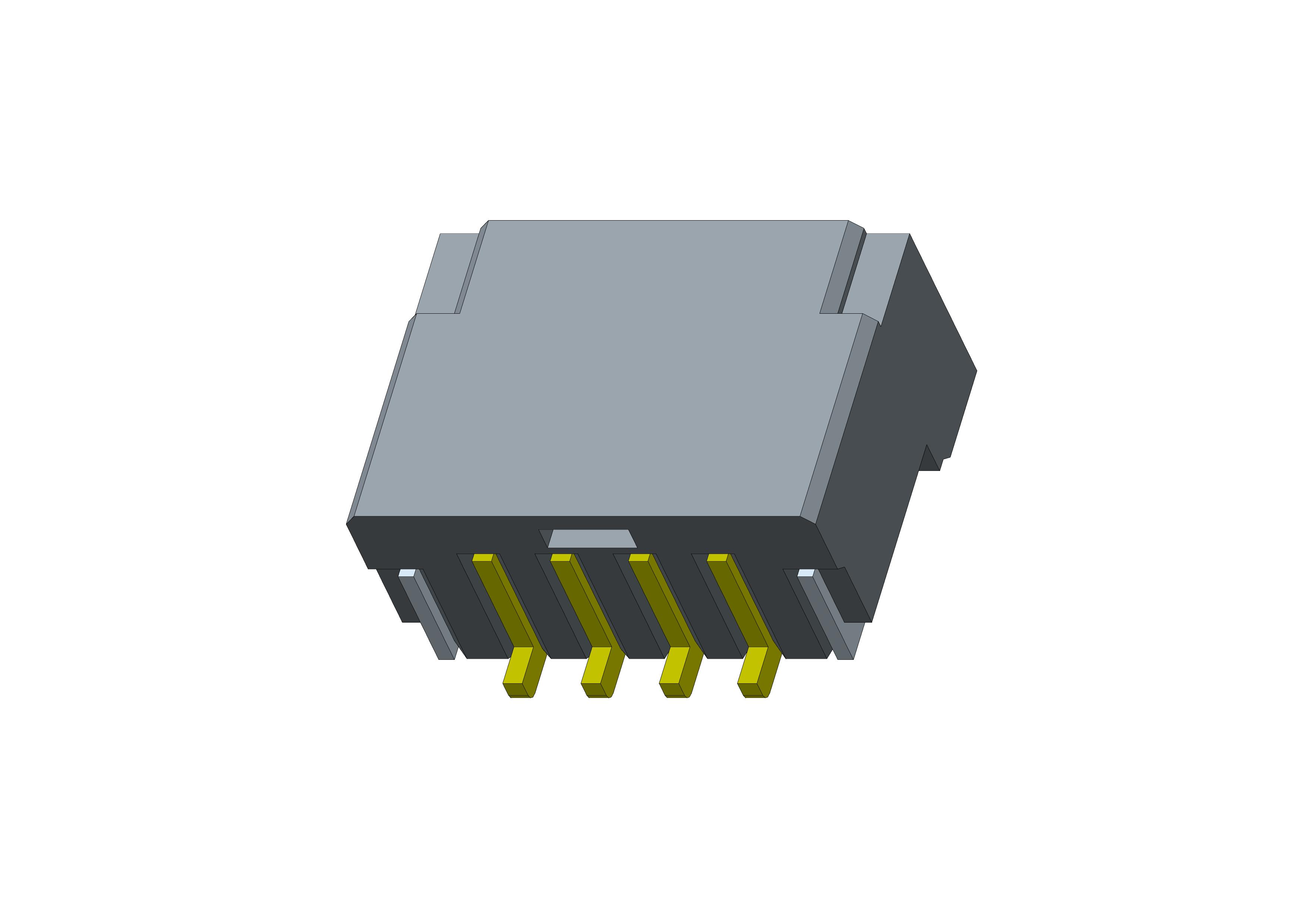 2.0mm W to B Wafer Assy HZT 4P Au (YLW)