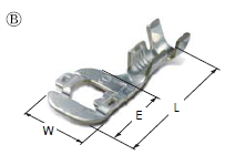 Φ6.4 EARTH RING TERMINAL(LEFT-L)