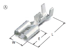 187 SLIP ON FEMALE TERMINAL