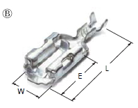 250 LOCK FEMALE TERMINAL(M)