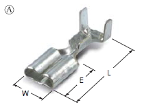 250 D/L FEMALE TERMINAL(L)