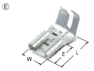 250 SLIP ON FLAG TERMINAL