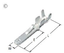 110 SLIP IN MALE TERMINAL