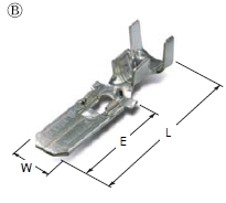 250 D/L MALE TERMINAL(M)