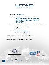 환경시스템 인증서 : ISO14001 (베트남2공장)