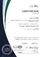 환경시스템 인증서 : ISO14001 (중국공장)