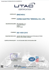 Environment System Certificate : ISO14001(Poland Factory)